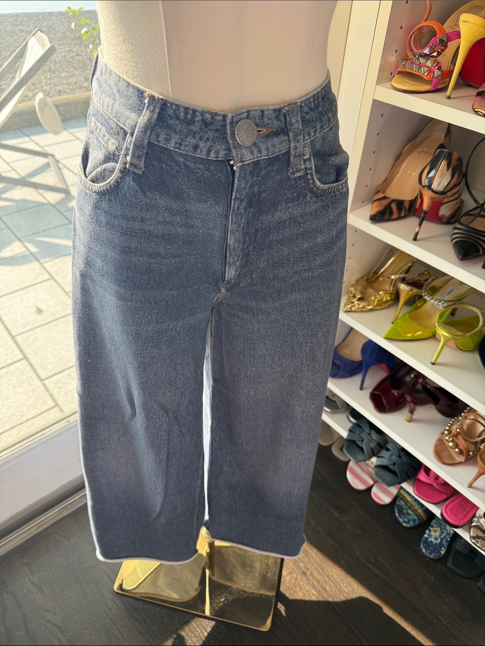 rag & bone faux denim pant